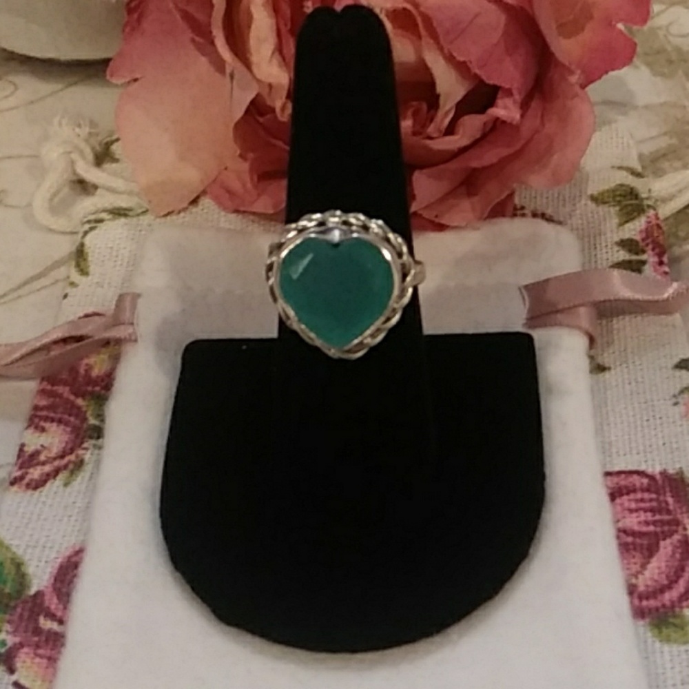 Chalcedony 5Ct ❤ Shape Sterling Silver 💍